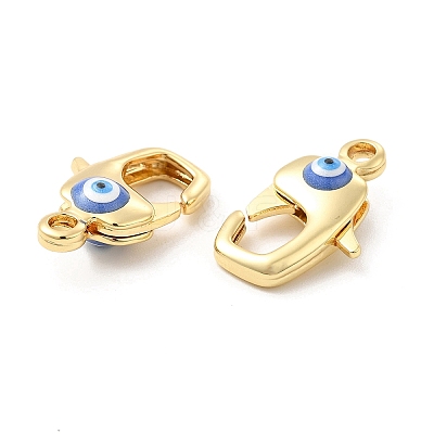 Brass Lobster Claw Clasps KK-E075-01G-01-1