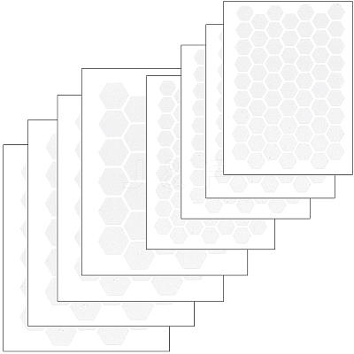 8Pcs 2 Styles PEVA Rubber Anti-Slip Hexagonal Phone Grip Tape Stickers for Phones AJEW-SP0002-64B-01-1