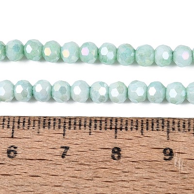 Anti-Tarnish Electroplate Glass Beads Strands EGLA-ZX010-4mm-11-1