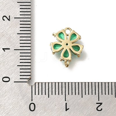 Brass Micro Pave Cubic Zirconia Pendants KK-M295-15G-01-1