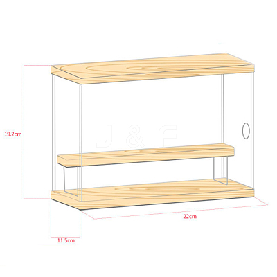Assemble Acrylic Toy Display Boxes ODIS-WH0027-020-1