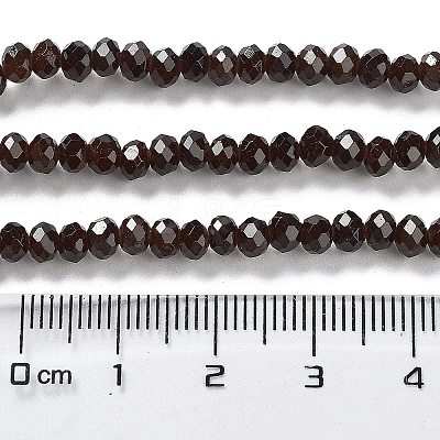 Baking Paint Imitation Jade Glass Bead Strands X-DGLA-A034-J4MM-A11-1