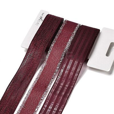 9 Yards 3 Styles Polyester Ribbon SRIB-A014-A11-1