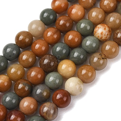 Natural Gobi Agate Mongolia Colorful Jade Beads Strands GG-CBA3173-A01-6mm-1