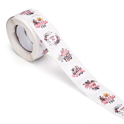 1 Inch Thank You Roll Stickers DIY-E023-07C-1