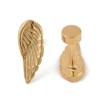 304 Stainless Steel Stud Earrings EJEW-G423-02G-1