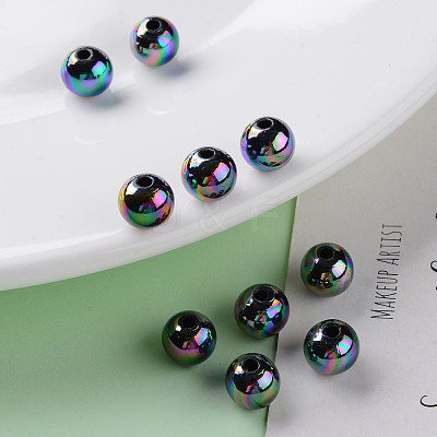 Opaque Acrylic Beads X-MACR-S370-D8mm-S002-1
