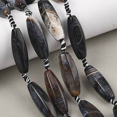 Natural Fire Crackle Agate Beads Strands GG-T001-01B-1