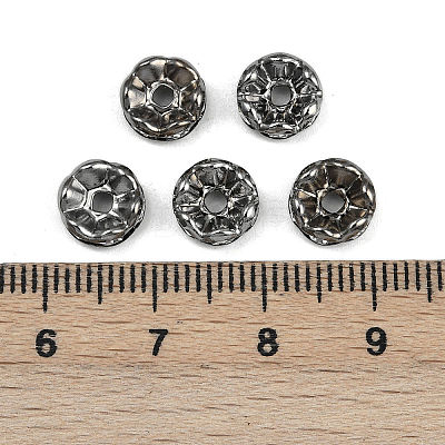 Brass Grade A Crystal Rhinestone Spacer Beads RB-A006-8MM-B-1
