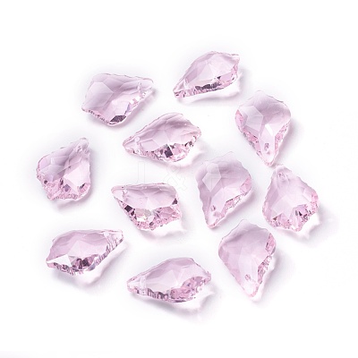 Faceted Glass Pendants GLAA-F068-C15-1