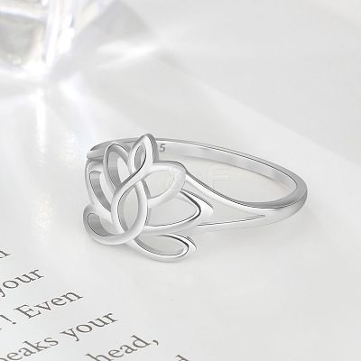 Flower 925 Sterling Silver Finger Rings FS-WG1E6A3-02-1