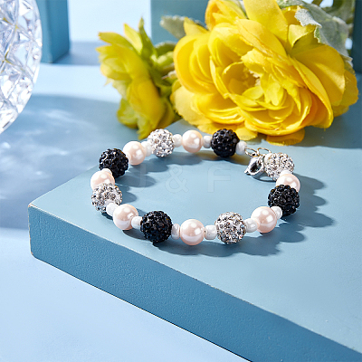 Pave Disco Ball Beads RB-NB0001-17-1