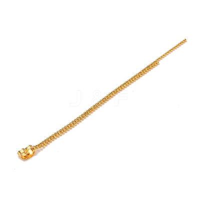 Brass Ball Chain Ear Nuts KK-G510-18G-1