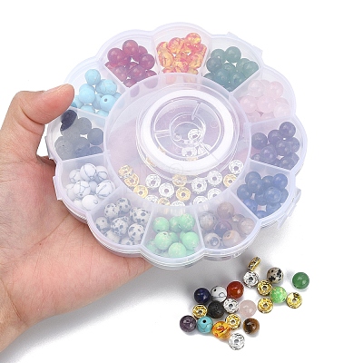 DIY Gemstone Bracelet Making Kit DIY-YW0006-08-1