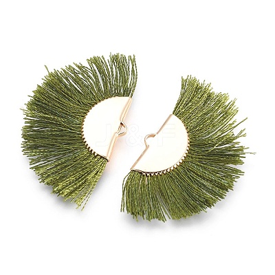 Nylon Tassel Pendants KK-F755-28G-08-NF-1