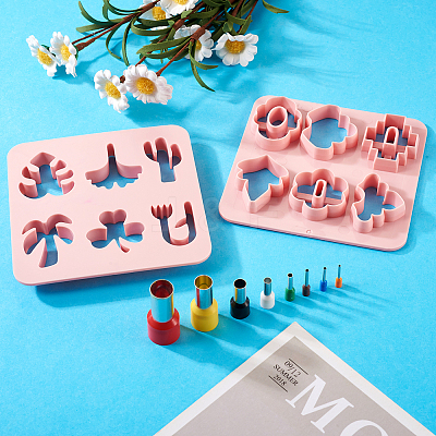 2Pcs ABS Plastic Clay Molds DIY-TA0004-57-1