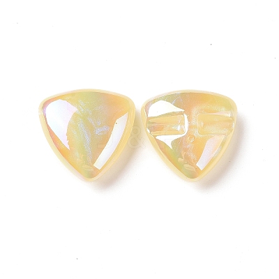 Rainbow Iridescent Plating Acrylic Beads OACR-A010-11B-1