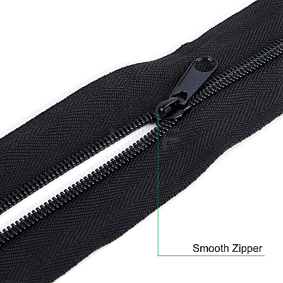 Nylon Invisible Widen Zipper Fastener FIND-BC0001-69A-1