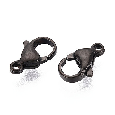 304 Stainless Steel Lobster Claw Clasps STAS-T065-13mm-34B-1