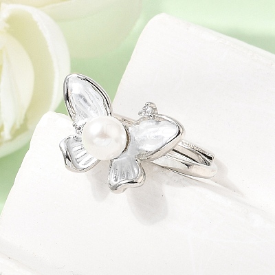 Adjustable Brass Micro Pave Cubic Zirconia Enamel Finger Rings CU-CBABA66-07A-P-1