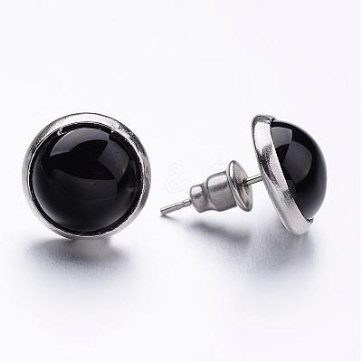 304 Stainless Steel Stud Earrings EJEW-JE02139-1