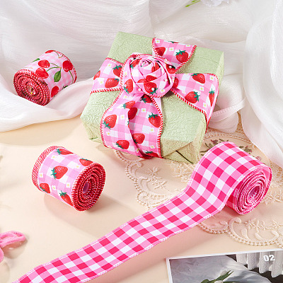 3 Rolls 3 Styles Polyester Ribbon OCOR-TA0003-52-1