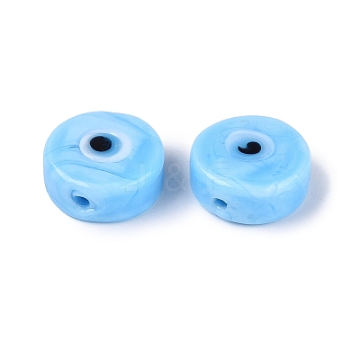 Handmade Evil Eye Lampwork Beads LAMP-N040-01C-1