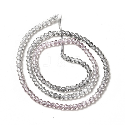 Transparent Gradient Color Glass Beads Strands X1-GLAA-H021-01B-12-1