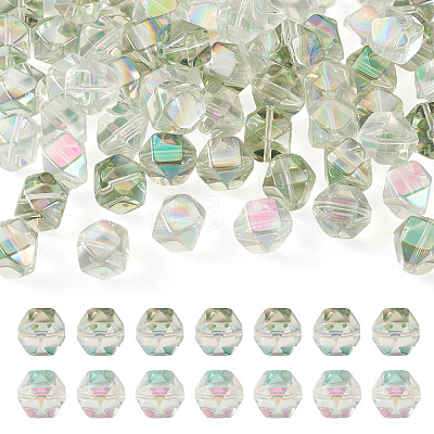 60Pcs 2 Colors Electroplate Glass Beads EGLA-TADJ0001-19D-1