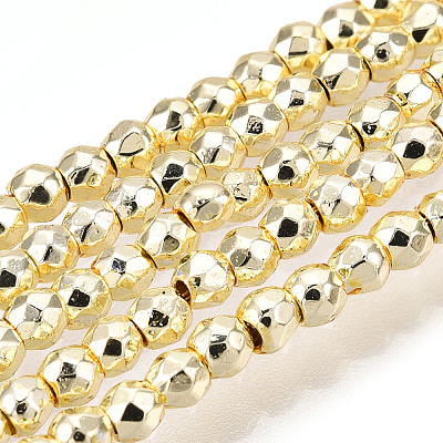 Electroplate Non-magnetic Synthetic Hematite Bead Strands X-G-Q465-12G-1