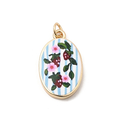 Printed Brass Pendants KK-H253-05C-G-1