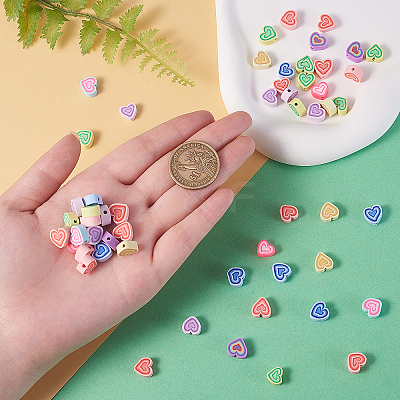 Handmade Polymer Clay Beads CLAY-CJ0001-47-1
