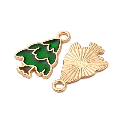 Christmas Alloy Enamel Pendants ENAM-K080-01A-G-1