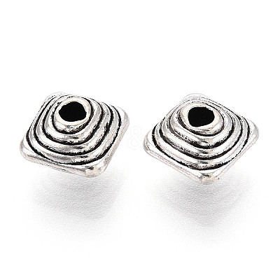 Tibetan Style Alloy Beads TIBE-N013-07AS-1