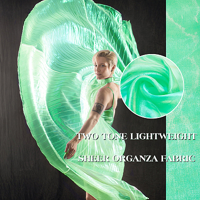 Two Tone Polyester Organza Fabric AJEW-WH0314-302A-1