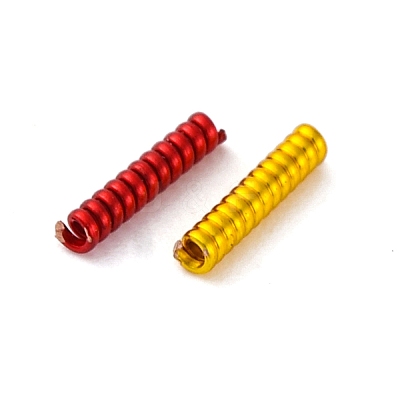 Brass Coiled Wire Tube Beads KK-C070-01-1