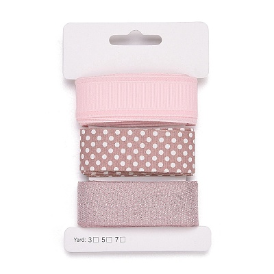 9 Yards 3 Styles Polyester Ribbon SRIB-A014-B07-1