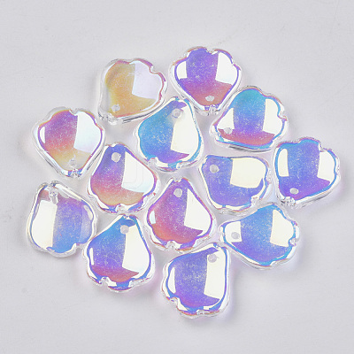 Transparent Glass Pendants GGLA-S010-05B-1
