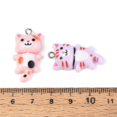Opaque Resin Pendants RESI-T059-12-1