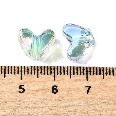 UV Plating Transparent Acrylic Beads MACR-F083-11-1