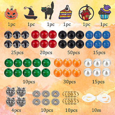Halloween Bracelets Making Kit DIY-SC0021-91-1