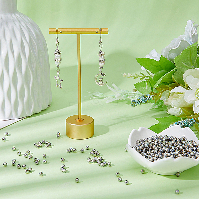 304 Stainless Steel Round Seamed Beads STAS-DC0015-81A-1