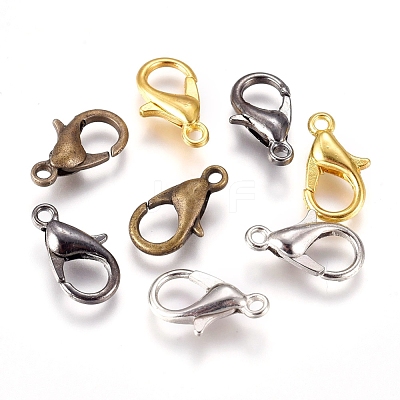 Zinc Alloy Lobster Claw Clasps X-E102-M-1