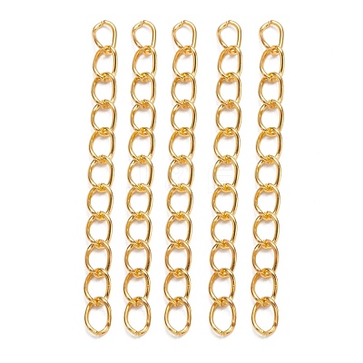 Iron Ends with Twist Chains CH-CH017-G-5cm-1
