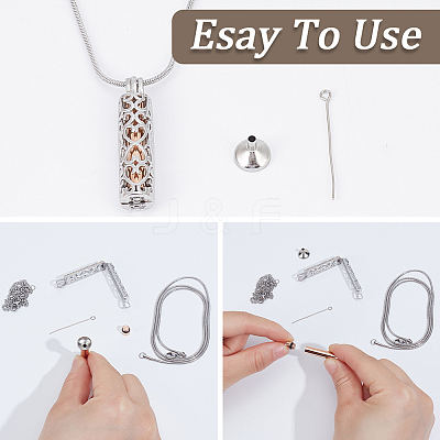 DIY Stainless Steel Pendant Necklaces Making Kits DIY-CN0003-75P-1