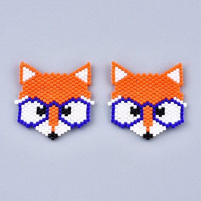 Handmade Seed Beads Links Connectors SEED-I012-42-1