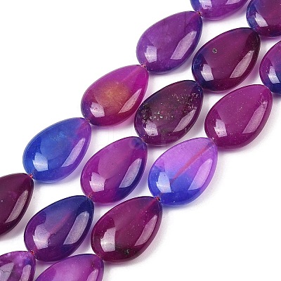 Two Tone Natural White Jade Beads Strands G-Z105-B01-01C-1