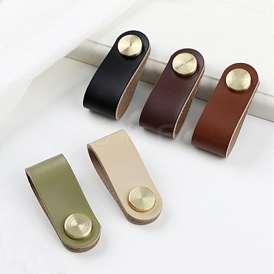 12 Sets Leather Handle DIY-GF0004-65H-1