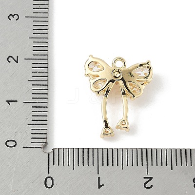 Brass Micro Pave Cubic Zirconia Pendants KK-M326-18B-G-1