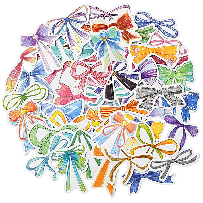 4 Sets PVC Plastic Decorative Sticker Labels DIY-SP0005-31A-1